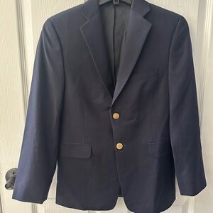 Lord & Taylor Midnight Blue Blazer with Gold Buttons